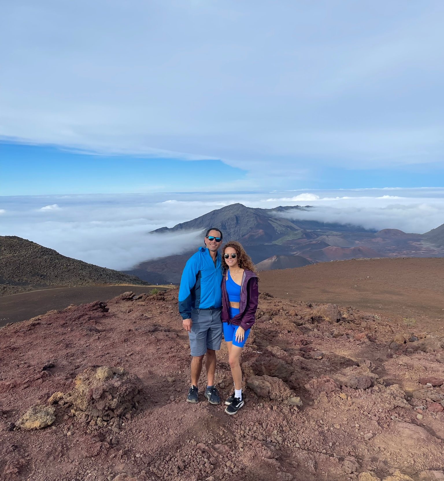 My wife and I in Haleakalā National Park